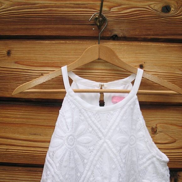 Lilly Pulitzer Floral Crochet Crop Top - Picture 3 of 7